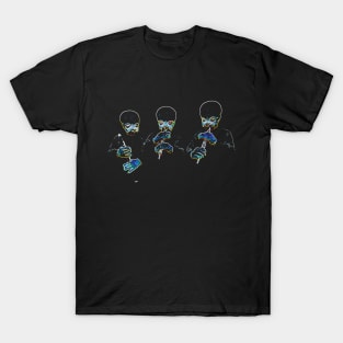 SIMPLE ABSTRACT MUSICAL ALIEN T-Shirt